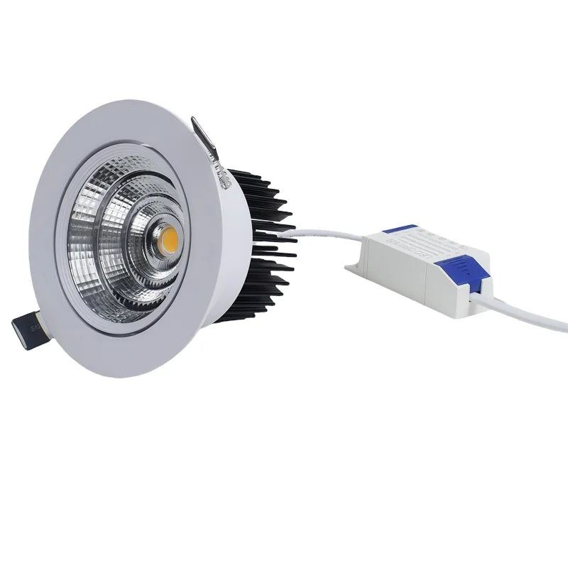 COB Spot LED Light Cut Hole 70mm 90mm Reccesed Downlight Middle Szie For Home Celing 20 square meters suggest 10-15pcs