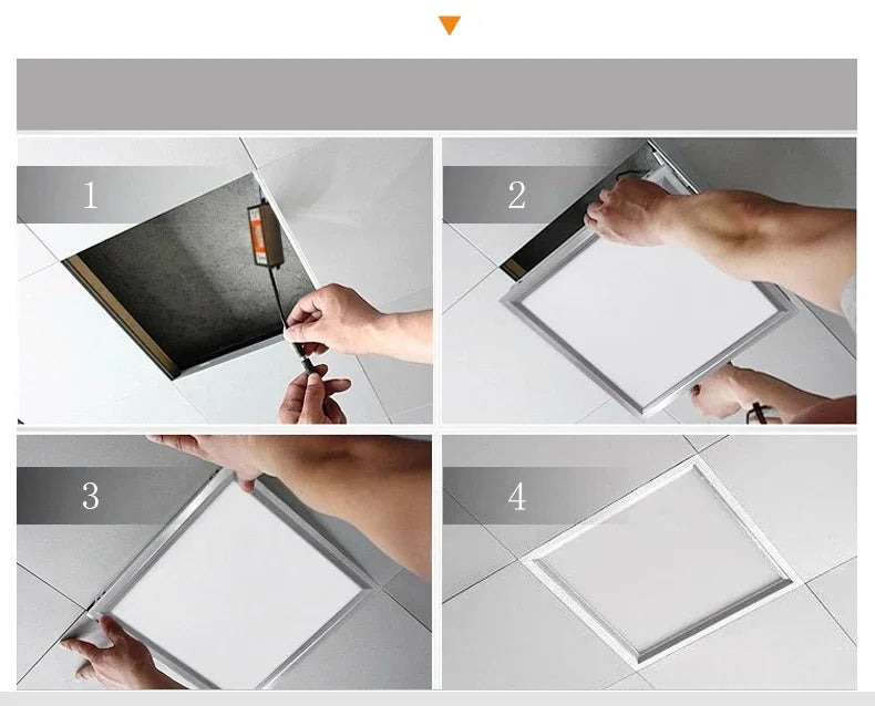 60cm Panel Led Ceiling Lights 70W Ultra-thin Led Panel Lamp for Home Decor Bedroom Indoor Lighting Square Ceiling Lamp Office