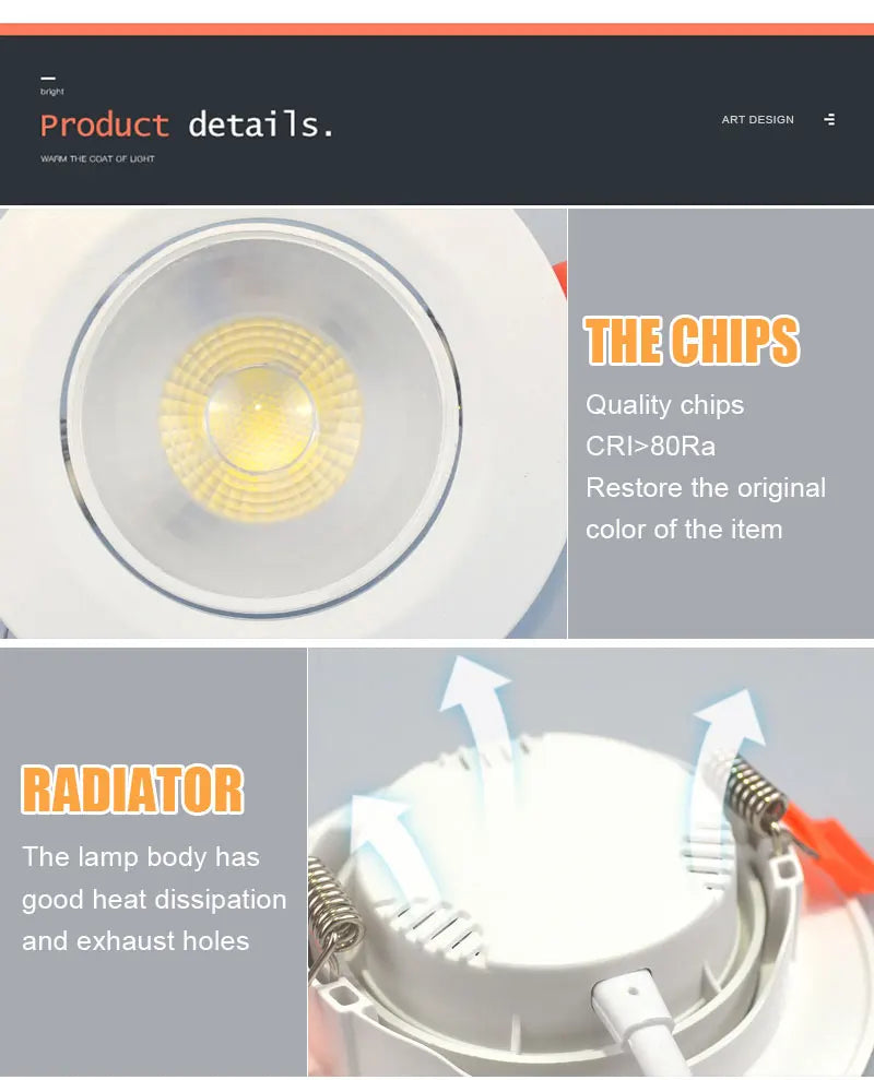 Ultrathin Led Downlight 7W 9W 12W 5W 3W 220V 110V Recessed Ceiling Light Round Square Panel Down Light Spotlight indoor Lighting