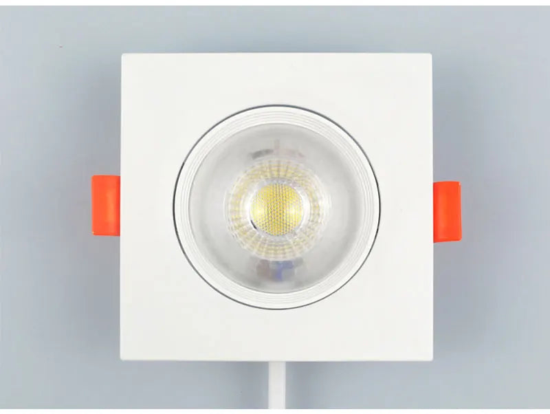 Ultrathin Led Downlight 7W 9W 12W 5W 3W 220V 110V Recessed Ceiling Light Round Square Panel Down Light Spotlight indoor Lighting