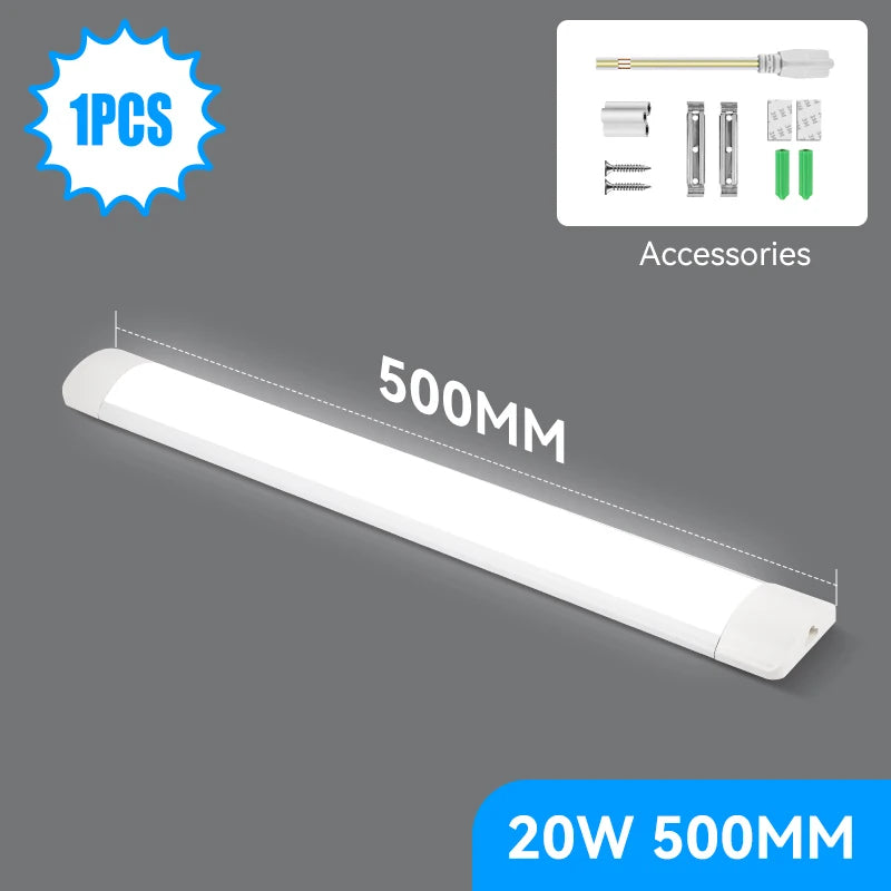 Led Tube Light 85-265v 10W 20W Led Bar Lamp 30/50CM Tube Ceiling Wall Lamps Home Indoor Lighting Fixture For Kitchen Bedroom