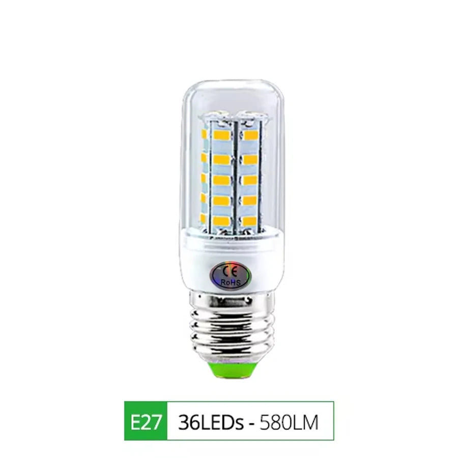 E27 LED Lamp E14 LED SMD 5730 220V Corn Light Bulbs 24 36 56 72LEDs Lamparas LED Chandelie For Home Decoration Ampoule Led Light