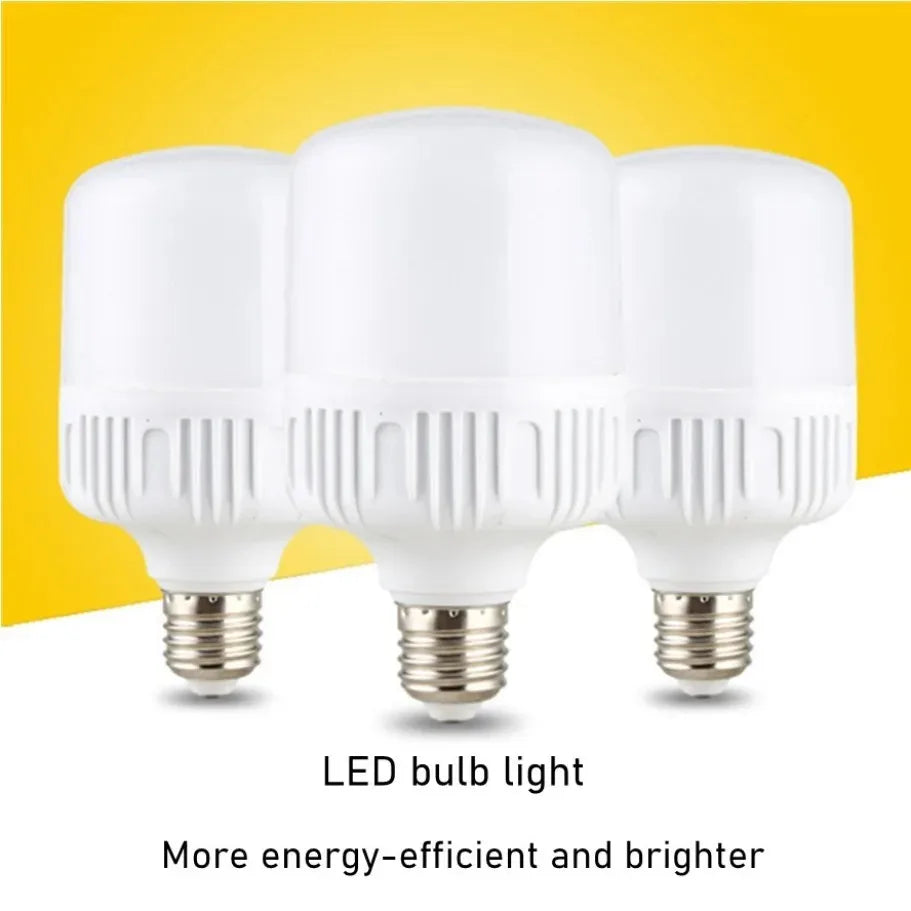 100W E27 LED Screw Mouth Light 220V High Brightness Light Bulb White Light Eye Protection Non Flickering High Heat Dissipation