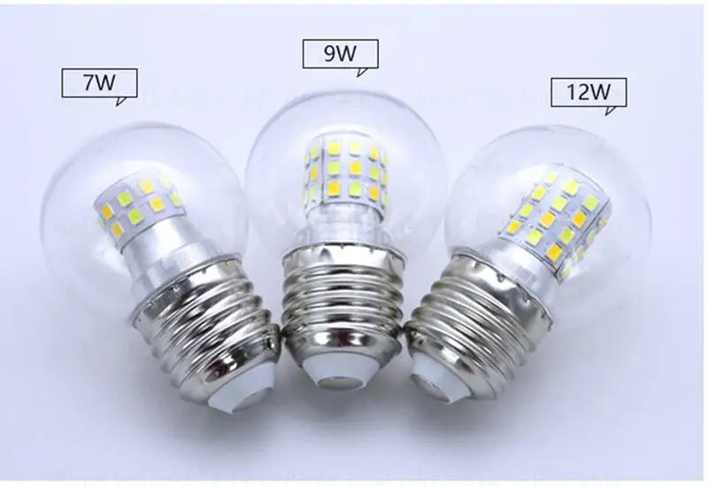 2PCS LED Bulb Lamp E27 AC220V Light Bulb Magic Beans G45 7W 9W 12W High Brightness Lampada Bombilla Spotlight Pendant Table Lamp