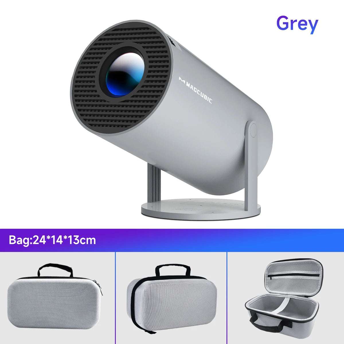 Projecteur Portable HY300 Pro Android 11 - 4K, 1280x720P Full HD, Dual WiFi 6 & BT5.0